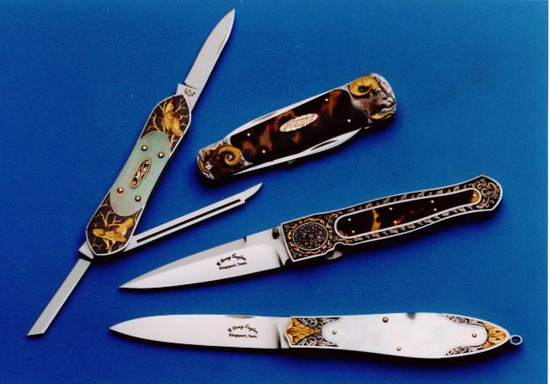 Various Folding Knives