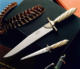 Ivory handled Bowie and Dagger